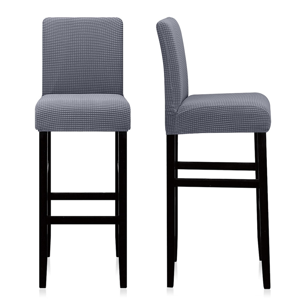 1/2/4/6 Pieces Solid Stretch Material Fabric Chair Cover Short Back Size Bar Dining Seat Covers Chair Protector For Dining Room - Premium 0 from TIKIJTRONICS - Just $3.90! Shop now at TIKIJTRONICS