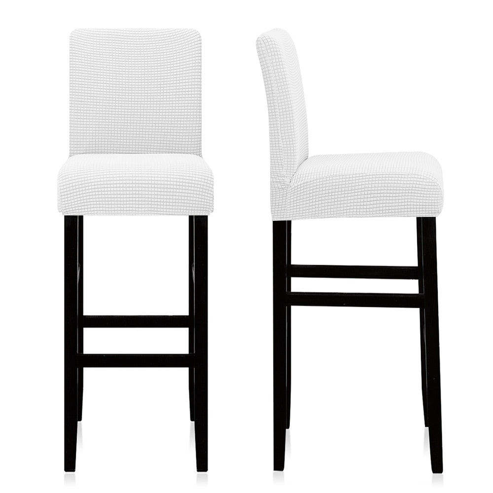 1/2/4/6 Pieces Solid Stretch Material Fabric Chair Cover Short Back Size Bar Dining Seat Covers Chair Protector For Dining Room - Premium 0 from TIKIJTRONICS - Just $3.90! Shop now at TIKIJTRONICS