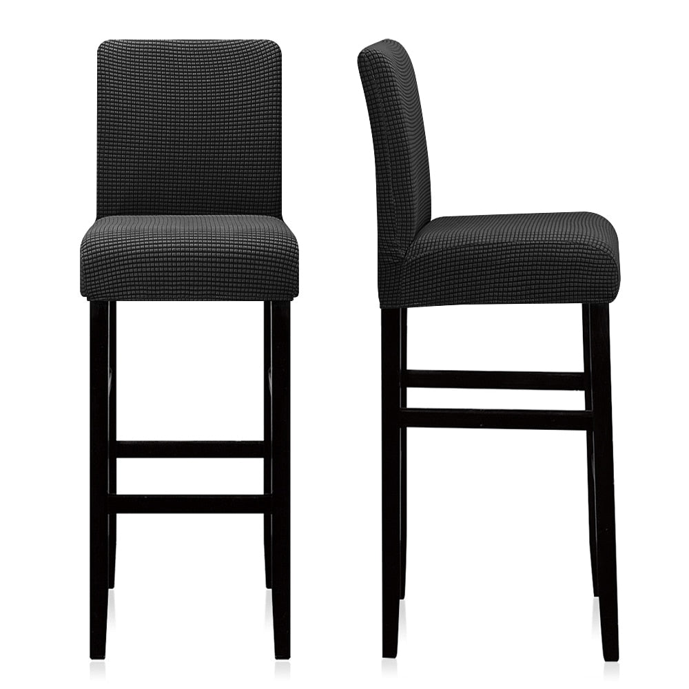 1/2/4/6 Pieces Solid Stretch Material Fabric Chair Cover Short Back Size Bar Dining Seat Covers Chair Protector For Dining Room - Premium 0 from TIKIJTRONICS - Just $3.90! Shop now at TIKIJTRONICS