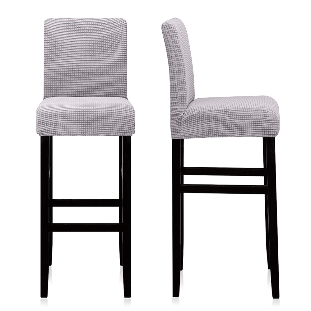 1/2/4/6 Pieces Solid Stretch Material Fabric Chair Cover Short Back Size Bar Dining Seat Covers Chair Protector For Dining Room - Premium 0 from TIKIJTRONICS - Just $3.90! Shop now at TIKIJTRONICS