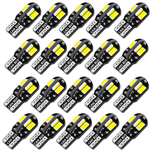 10/20PCS W5W T10 LED Bulbs Canbus 5730 8SMD 4014 26smd 12V 6000K 194 168 LED Car Map Dome Lights Parking Light Auto Signal Lamp - TIKIJTRONICS10/20PCS W5W T10 LED Bulbs Canbus 5730 8SMD 4014 26smd 12V 6000K 194 168 LED Car Map Dome Lights Parking Light Auto Signal Lamp136:29#10PCS;180:201441189#Amber Yellow