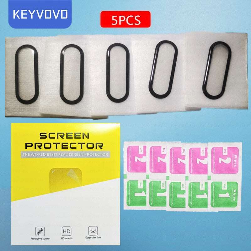 10D Film Glass for Xiaomi Mi Band 8 7 6 5 4 Screen Protector Miband Smart Watchband Full Protective Cover Case Strap Bracelet HD - TIKIJTRONICS # 0