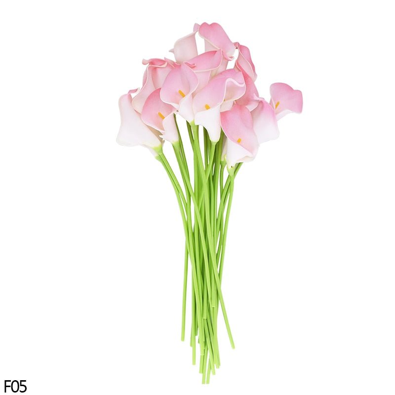 10Pcs High Quality Real Touch Calla Lily Artificial Flowers Calla Lily Bouquet For Wedding Bouquet Bridal Home Flower Decoration - TIKIJTRONICS 0 SPECIFICATIONSdropshipping: Support dropship, there will be no information in the packageType: callaStyle: FlowerQuantity: 10pcsOrigin: Mainland ChinaOccasion: WeddingModel Number: 10109fMaterial: FoamFlower Style: Flower BouquetDropship: dropshippingClassification: Artificial FlowersCN: ZhejiangBrand Name: YONGSNOW TIKIJTRONICS  (Store description)