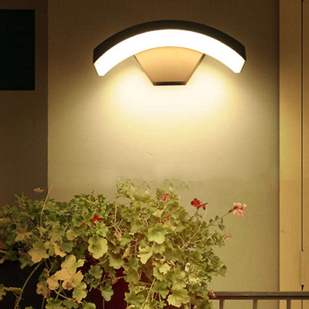 12W 1W 18W Waterproof Wall lamp With Sensor Outdoor Garden Porch Light Balcony Courtyard Hotel Villa Outside Lighting Fixture - TIKIJTRONICS # 0