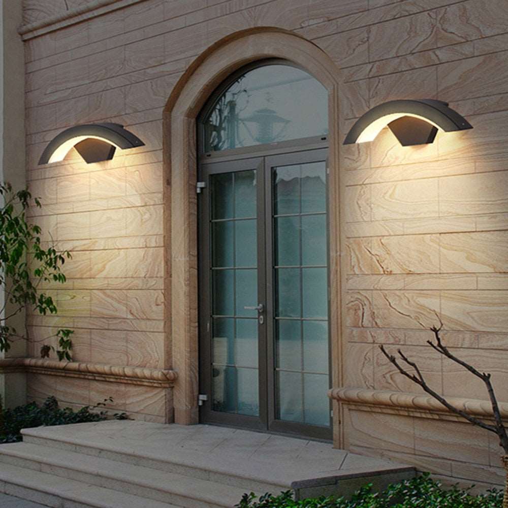 12W 1W 18W Waterproof Wall lamp With Sensor Outdoor Garden Porch Light Balcony Courtyard Hotel Villa Outside Lighting Fixture - TIKIJTRONICS # 0