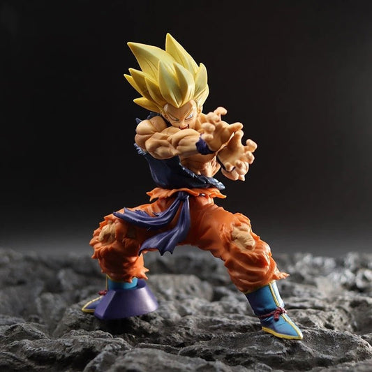 15.5CM Dragon Ball Anime Figure Battle Damage Shockwave Goku Manga Anime Statue PVC Action Figure Collection Model Toys Doll - TIKIJTRONICS # 0