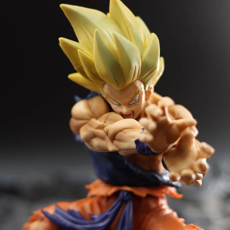 15.5CM Dragon Ball Anime Figure Battle Damage Shockwave Goku Manga Anime Statue PVC Action Figure Collection Model Toys Doll - TIKIJTRONICS # 0