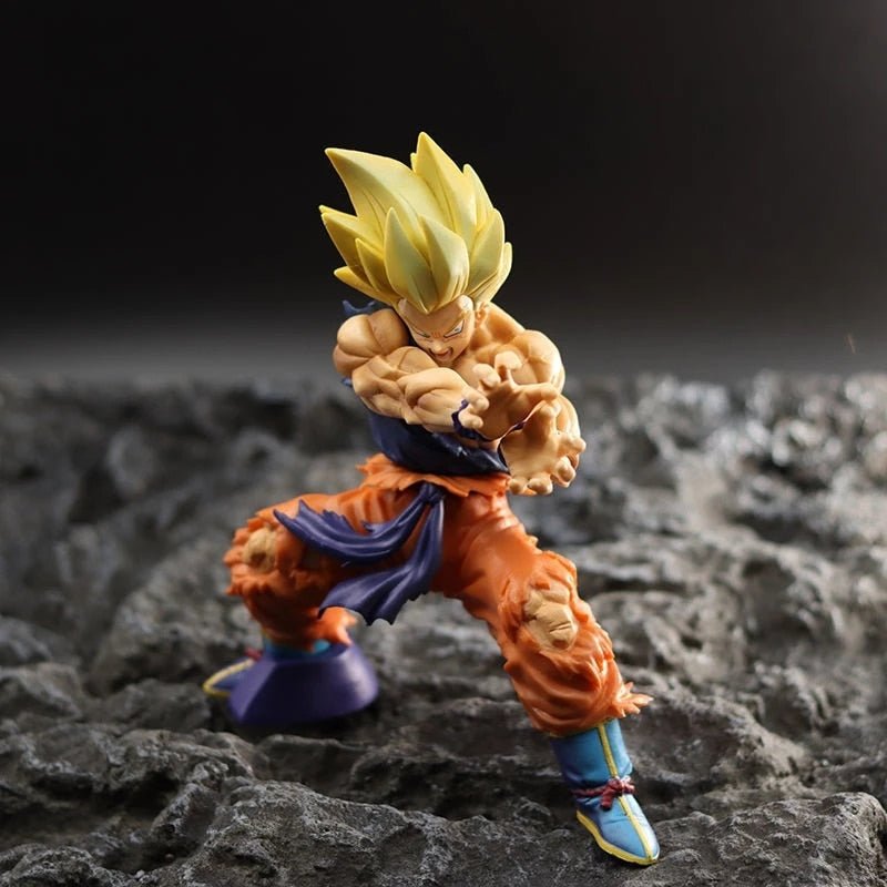 15.5CM Dragon Ball Anime Figure Battle Damage Shockwave Goku Manga Anime Statue PVC Action Figure Collection Model Toys Doll - TIKIJTRONICS # 0