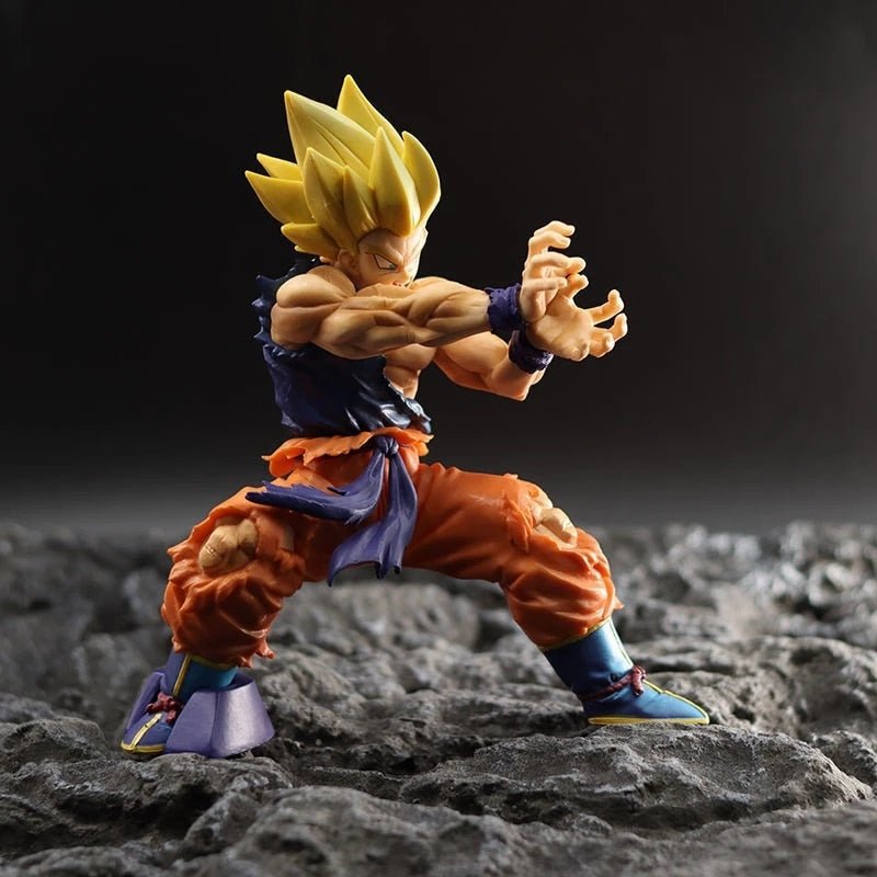 15.5CM Dragon Ball Anime Figure Battle Damage Shockwave Goku Manga Anime Statue PVC Action Figure Collection Model Toys Doll - TIKIJTRONICS # 0