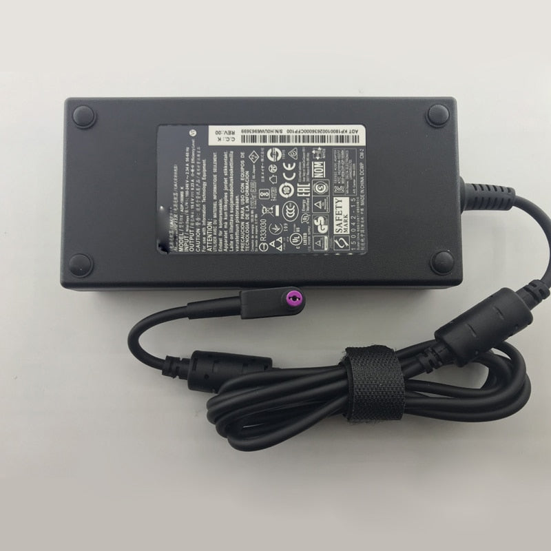 19.5V 9.23A 5.5*1.7mm/2.5mm For Acer Nitro5 N17C1 Predator Helios 300 series Laptop Charging Source Adapter - TIKIJTRONICS 0 SPECIFICATIONSUsage: SwitchingOutput voltage: 19VOutput Type: DCOutput: 19.5V 9.23AOrigin: Mainland ChinaMOQ: 1pcs Adapter (no power cord)Input: 100-240VDC Connector: 5.5*1.7mm/2.5mmConnection: Plug InCondition: NewCertification: CEBrand Name: ZUYE TIKIJTRONICS  (Store description)