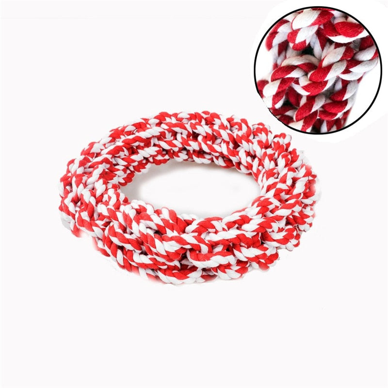 1PC Pet Toys Teeth Bite-Resistant Cotton Rope Rings Toys For Dog Medium Big and Large Dog Molar Toy Chew Toy - TIKIJTRONICS 0 SPECIFICATIONSType: DogsToys Type: RopesSet Type: noOrigin: Mainland ChinaMaterial: Linen6: dog toy large5: dog toys large dogs4: large dog toys3: dog toys for large dogs2: dog toys for large dogs1: cotton dog rope toy TIKIJTRONICS  (Store description)