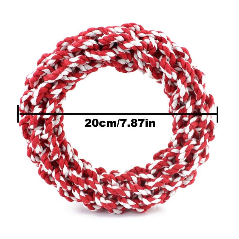 1PC Pet Toys Teeth Bite-Resistant Cotton Rope Rings Toys For Dog Medium Big and Large Dog Molar Toy Chew Toy - TIKIJTRONICS 0 SPECIFICATIONSType: DogsToys Type: RopesSet Type: noOrigin: Mainland ChinaMaterial: Linen6: dog toy large5: dog toys large dogs4: large dog toys3: dog toys for large dogs2: dog toys for large dogs1: cotton dog rope toy TIKIJTRONICS  (Store description)