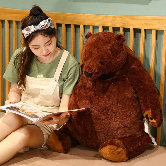 1pc 40-100cm Soft Teddy Bear Plush Toys Dark Brown Bear Super Big Hugging Pillow Stuffed Animal Cushion Children Birthday Gift - TIKIJTRONICS 0 SPECIFICATIONSWarning: noType: Plush/Nano DollTheme: TV & Movie CharacterRecommend Age: 12+y,18+Origin: Mainland ChinaModel Number: CCL250Material: CottonItem Type: AnimalsGender: UnisexForm: GeniusFilling: PP CottonFeatures: Stuffed & PlushCertification: CECN: JiangsuBrand Name: GFNANHAIAnimals: bear TIKIJTRONICS  (Store description)