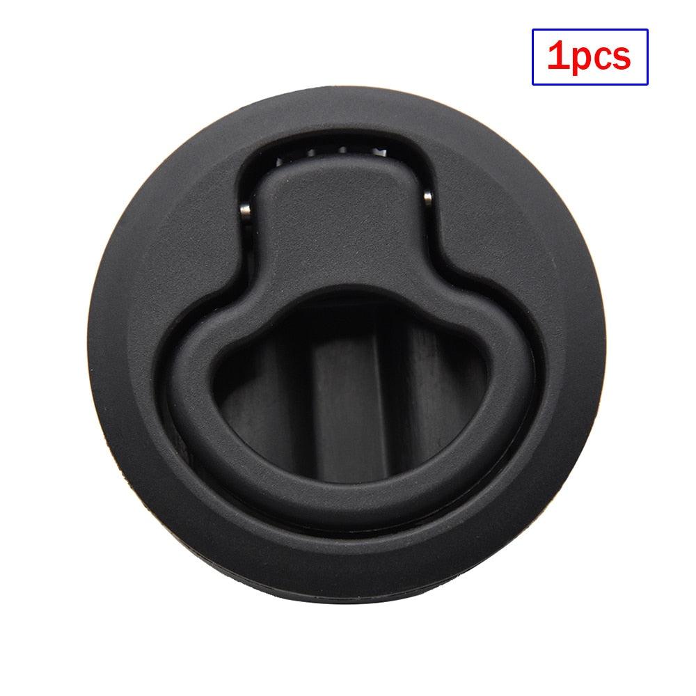 1pcs/2pcs/4pcs/10pcs Round Flush Pull Slam Latch for RV Boat Marine Deck Hatches Lift Pull Handle Non Key Marine Deck Locker.