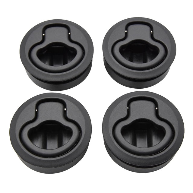 1pcs/2pcs/4pcs/10pcs Round Flush Pull Slam Latch for RV Boat Marine Deck Hatches Lift Pull Handle Non Key Marine Deck Locker.