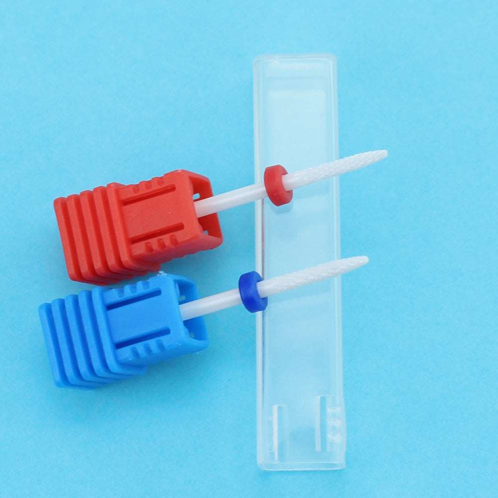 1pcs Ceramic Nail Drill Bit For Electric Manicure Drills Machine Milling Cutter Nail Files Buffers Nail Art Equipment Accessory TIKIJTRONICS