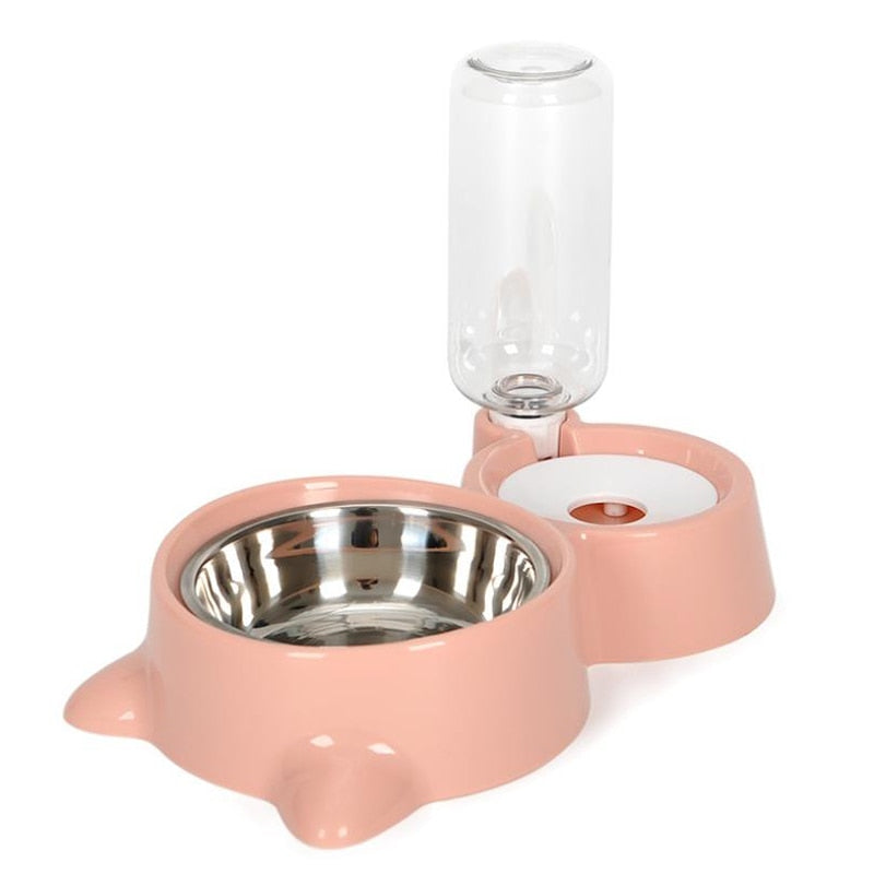 2-in-1 Cat Bowl Water Dispenser Automatic Water Storage Pet Dog Cat Food Bowl Food Container with Waterer Pet Waterer Feeder - TIKIJTRONICS 0 SPECIFICATIONSfeature4: Pet feederfeature3: Cat water bowlfeature2: Cat food bowlfeature1: Pet automatic water dispenserfeature: Cat bowlcolor: pink,blue,green,greyWith Water Dispenser: YesTime Setting: NoPower Source: CHARGEOrigin: Mainland ChinaMin Output: 50gMax Output: 500gMaterial: PlasticLCD Display: NoIs Smart Device: no TIKIJTRONICS  (Store description)