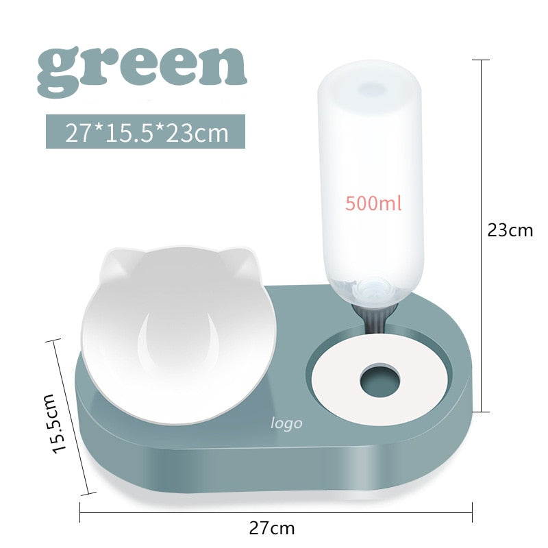 2-in-1 Cat Bowl Water Dispenser Automatic Water Storage Pet Dog Cat Food Bowl Food Container with Waterer Pet Waterer Feeder - TIKIJTRONICS 0 SPECIFICATIONSfeature4: Pet feederfeature3: Cat water bowlfeature2: Cat food bowlfeature1: Pet automatic water dispenserfeature: Cat bowlcolor: pink,blue,green,greyWith Water Dispenser: YesTime Setting: NoPower Source: CHARGEOrigin: Mainland ChinaMin Output: 50gMax Output: 500gMaterial: PlasticLCD Display: NoIs Smart Device: no TIKIJTRONICS  (Store description)