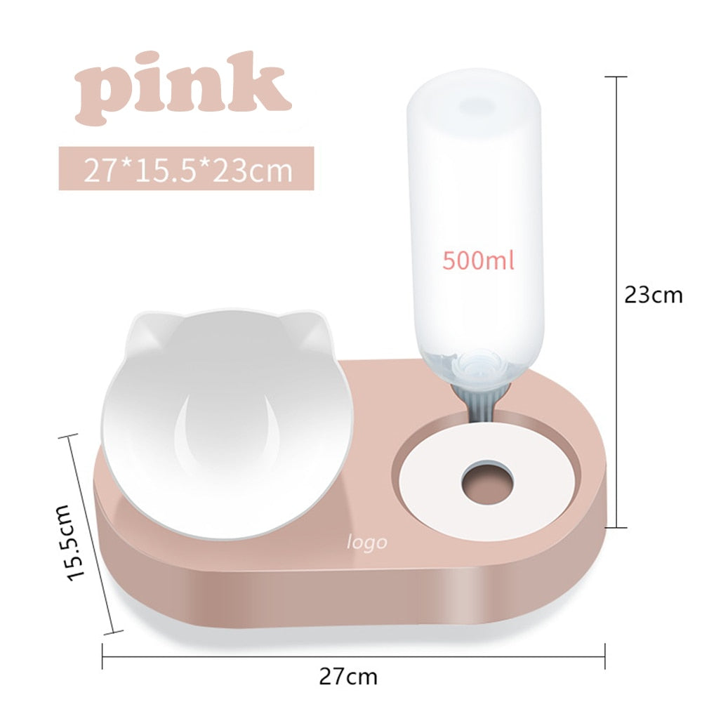 2-in-1 Cat Bowl Water Dispenser Automatic Water Storage Pet Dog Cat Food Bowl Food Container with Waterer Pet Waterer Feeder - TIKIJTRONICS 0 SPECIFICATIONSfeature4: Pet feederfeature3: Cat water bowlfeature2: Cat food bowlfeature1: Pet automatic water dispenserfeature: Cat bowlcolor: pink,blue,green,greyWith Water Dispenser: YesTime Setting: NoPower Source: CHARGEOrigin: Mainland ChinaMin Output: 50gMax Output: 500gMaterial: PlasticLCD Display: NoIs Smart Device: no TIKIJTRONICS  (Store description)