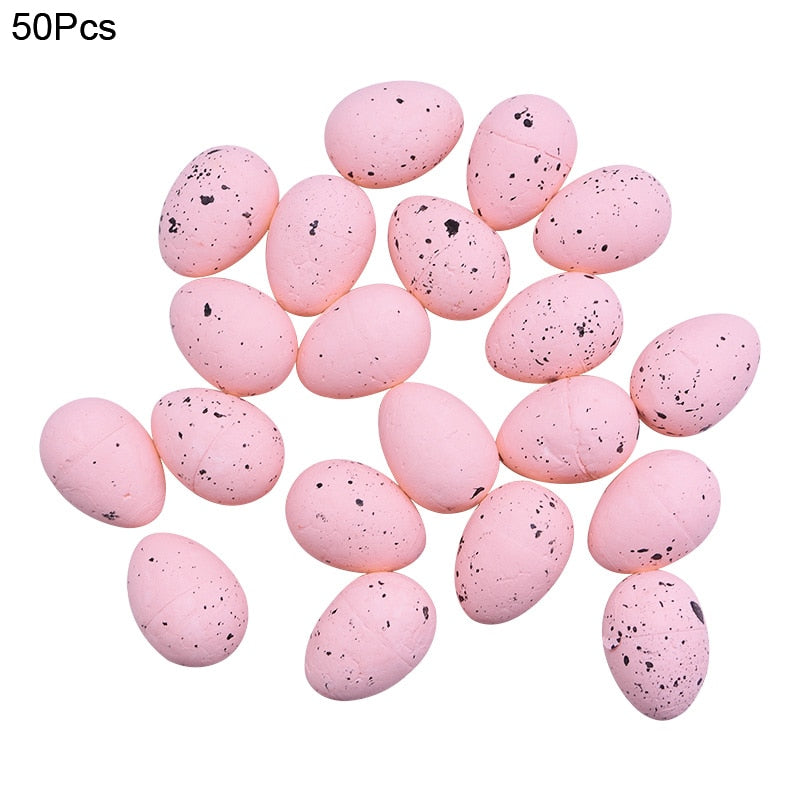 20/50Pcs Foam Easter Eggs Happy Easter Decorations Painted Bird Pigeon Eggs DIY Craft Kids Gift Favor Home Decor Easter Party - TIKIJTRONICS 0 SPECIFICATIONSis_customized: NoPattern: DotOrigin: Mainland ChinaOccasion: Children's Day,Party,Easter,ChristmasModel Number: CH376Material: FoamBrand Name: ZQNYCY TIKIJTRONICS  (Store description)