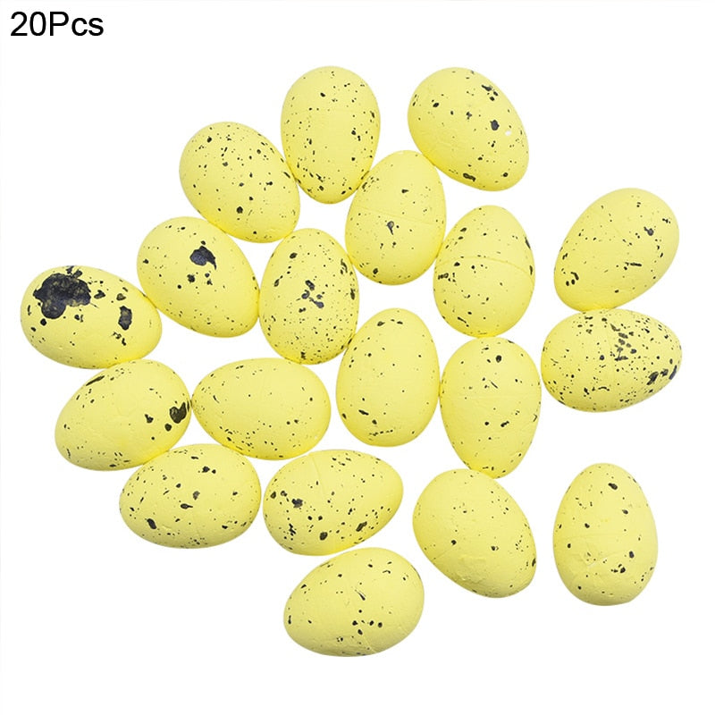 20/50Pcs Foam Easter Eggs Happy Easter Decorations Painted Bird Pigeon Eggs DIY Craft Kids Gift Favor Home Decor Easter Party - TIKIJTRONICS 0 SPECIFICATIONSis_customized: NoPattern: DotOrigin: Mainland ChinaOccasion: Children's Day,Party,Easter,ChristmasModel Number: CH376Material: FoamBrand Name: ZQNYCY TIKIJTRONICS  (Store description)