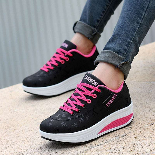 2020 Spring New Women Platform Rocking Shoes Casual Fashionable Womens Chunky Designer Sneakers Zapatillas Con Plataforma Mujer - TIKIJTRONICS # 0