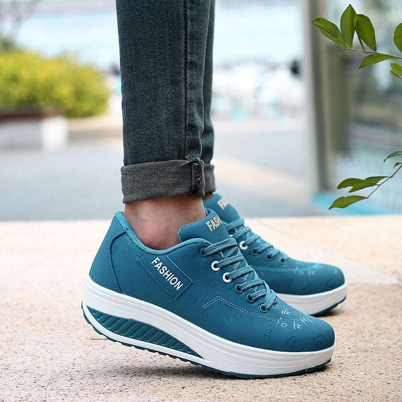 2020 Spring New Women Platform Rocking Shoes Casual Fashionable Womens Chunky Designer Sneakers Zapatillas Con Plataforma Mujer - TIKIJTRONICS # 0