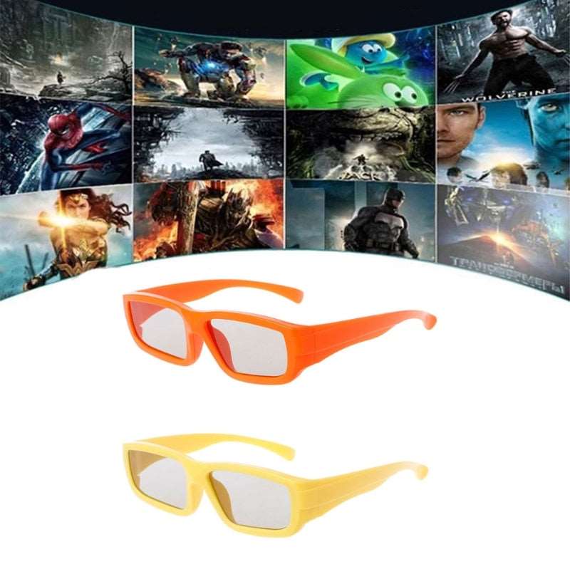 2021 New Children Size Circular Polarized Passive 3D Glasses For Real D 3D TV Cinema Movie - TIKIJTRONICS # 0