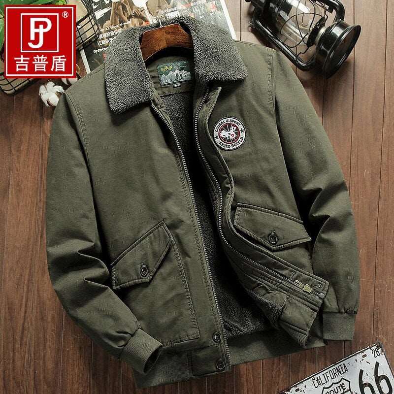 2022 Jacket Man Autumn Winter High Quality Cotton Fat Male Army Velvet Clothes Coat Men Jacket Men Cotton Thick Warm Jacket - TIKIJTRONICS # 0