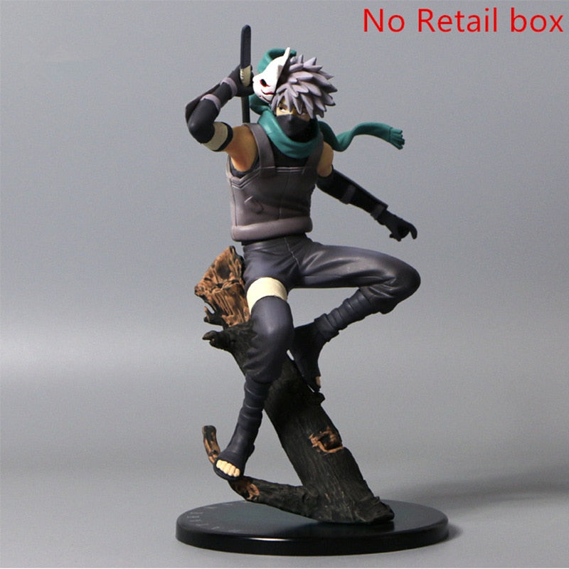 23CM Anime naruto figure Change head Hatake Kakashi Action Figure The Dark Kakashi Figures PVC Collectible model Toy - TIKIJTRONICS # 0