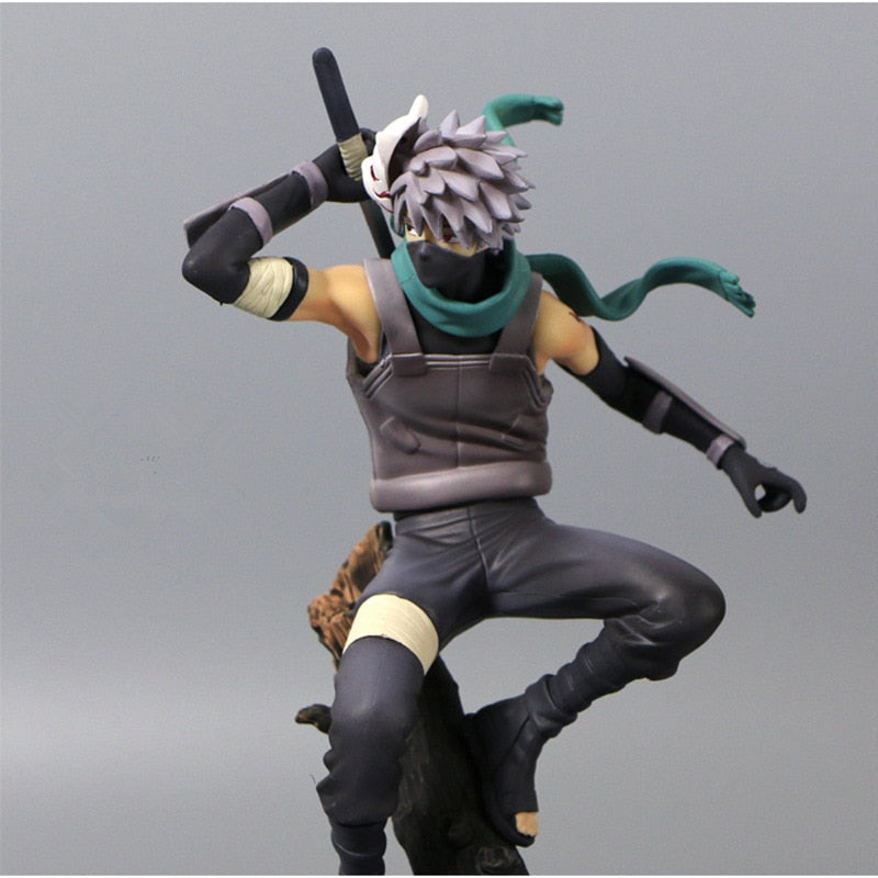 23CM Anime naruto figure Change head Hatake Kakashi Action Figure The Dark Kakashi Figures PVC Collectible model Toy - TIKIJTRONICS # 0