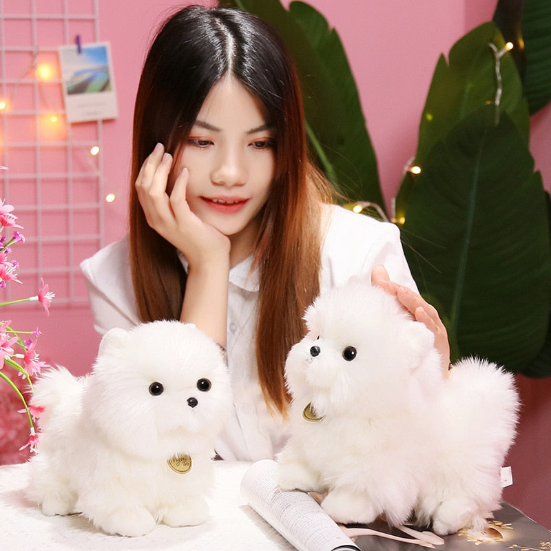 23cm Lifelike Pompom Dog Plush Toy Simulation Stuffed Animal Fluffy Dog Soft Doll Kids Toys Birthday Christmas Gift for Kids - TIKIJTRONICS 0 SPECIFICATIONSType: Plush/Nano DollTheme: TV & Movie CharacterRecommend Age: 12+y,18+,14+yOrigin: Mainland ChinaMaterial: PlushItem Type: AnimalsGender: UnisexForm: GeniusFilling: PP CottonFeatures: Stuffed & PlushCertification: CECN: JiangsuBrand Name: GDzacclyAnimals: unicorn TIKIJTRONICS  (Store description)