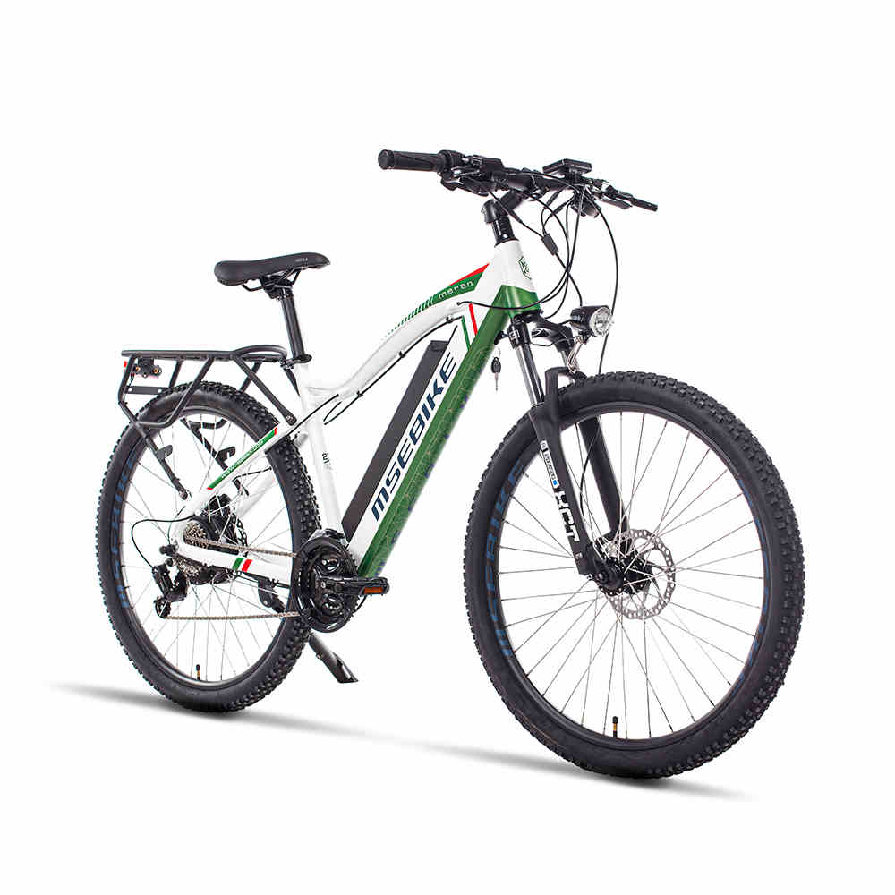 27.5inch XC Electric Mountain Bike Stealth Lithium Battery E-bike  Adult Travel Speed 400w Motor EMTB - TIKIJTRONICS 0 SPECIFICATIONSWheel Size: 27.5Wattage: 351 - 500wVoltage: 48VStyle: Luxury TypeRated Passenger Capacity: One SeatRange per Power: 31 - 60 kmPower Supply: Lithium BatteryOrigin: Mainland ChinaMotor: BrushlessModel Number: MSMax Speed: 30-50km/hFrame Material: Aluminum AlloyFoldable: YesCertification: ceBrand Name: HRTC TIKIJTRONICS  (Store description)