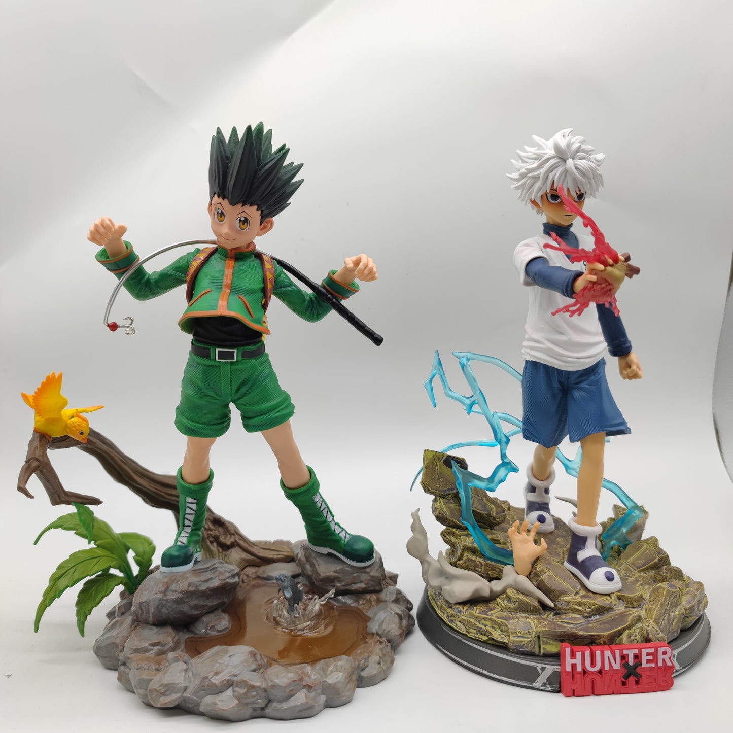 27cm Hunter x Hunter Gon Freecss & Killua Zoldyck Anime PVC Action Figure Toy GK Game Statue Figurine Collection Model Doll Gift - Premium 0 from TIKIJTRONICS - Just $15.78! Shop now at TIKIJTRONICS