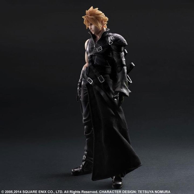 28cm Play Arts Final Fantasy VII Cloud Strife PVC Action Figure Anime Cloud Strife Collection PVC Model Toys Doll - TIKIJTRONICS # 0