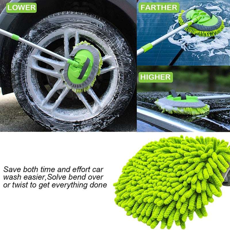 2 in 1 Car Cleaning Brush Car Wash Brush Telescoping Long Handle Cleaning Mop Chenille Broom Auto Accessories - TIKIJTRONICS 0 SPECIFICATIONSSpecial Features 2: Car Washing MopSpecial Features: car cleaning toolOrigin: Mainland ChinaMaterial Type: plasticItem Weight: 0.39kgItem Type: Sponges, Cloths & BrushesItem Type: Sponges, Cloths & BrushesItem Length: 118cm TIKIJTRONICS  (Store description)