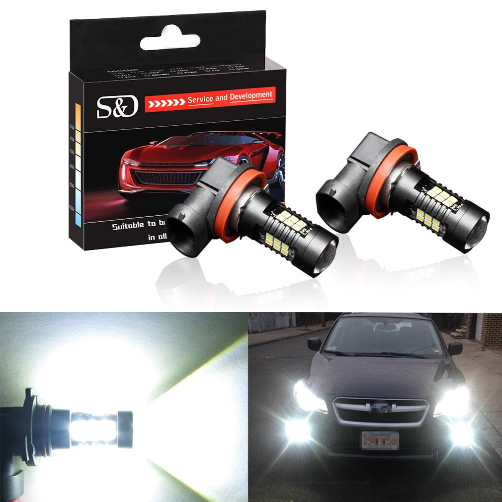 2pcs 1200Lm H11 H8 LED Car Lights LED Bulbs 9005 HB3 9006 HB4 White Daytime Running Lights DRL Fog Light 6000K 12V Driving Lamp - TIKIJTRONICS 0 SPECIFICATIONSVoltage: 12 VOrigin: Mainland ChinaBrand Name: S&D TIKIJTRONICS  (Store description)