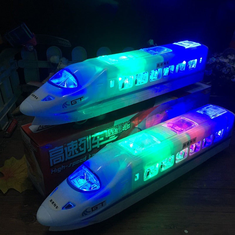 32cm Plastic CRH Train Toys Model Electric Flash Light Sound Toys Trains Model Universal Express Train Toys for Kids Gifts - TIKIJTRONICS # 0