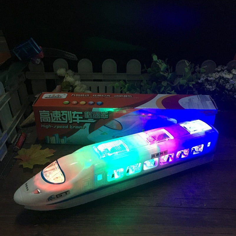 32cm Plastic CRH Train Toys Model Electric Flash Light Sound Toys Trains Model Universal Express Train Toys for Kids Gifts - TIKIJTRONICS # 0