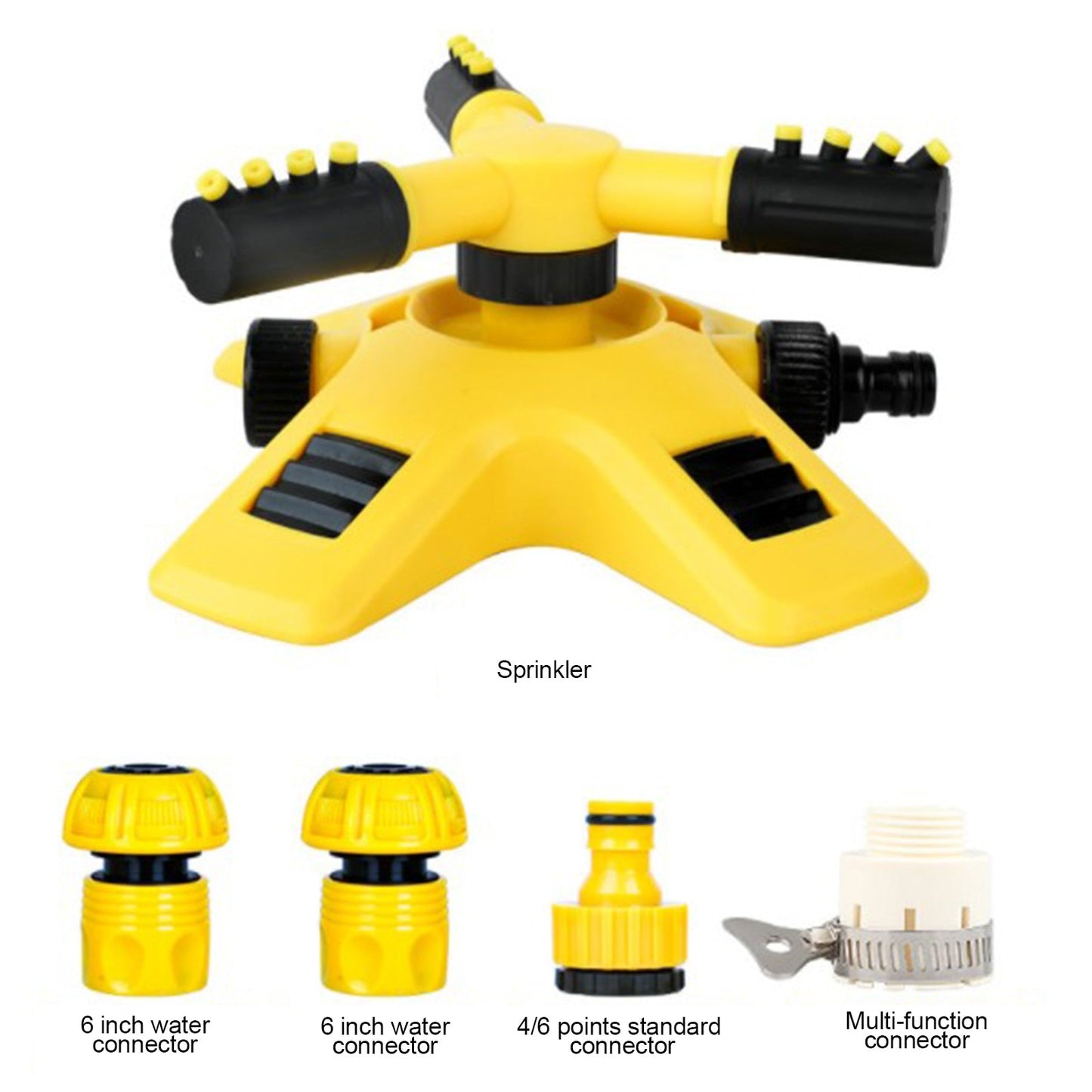 360 Degree Automatic Water Sprinkler ABS Lawn Yard Watering Sprinkler Head Adjustable Garden Supply Spray Nozzle - TIKIJTRONICS 0 SPECIFICATIONSfeature 1: 360 Degrees RotationType: SprinklersSprinkler Type: 360 Gear DriveSize: about 20.5*18*9cm/8.07*7.09*3.54inOrigin: Mainland ChinaModel Number: Garden Lawn SprinklerMaterial: ABSDrop shipping: support TIKIJTRONICS  (Store description)