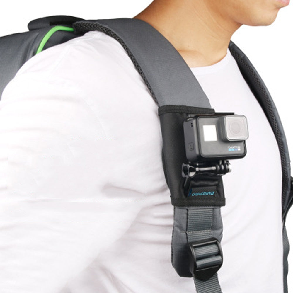 360 Degree Rotary Backpack Clip Mount for GoPro Hero 9 8 7 Black Xiaomi Yi 4K Sjcam Eken Shoulder Belt for GoPro Accessory - TIKIJTRONICS 0 SPECIFICATIONSType: Skeletons & FramesOrigin: Mainland ChinaModel Number: Sport Camera Backpack Clip MountMaterial: PlasticCompatible Action Camera Brand: GoPro,yi,Insta360,Drift,GoProBrand Name: RPXBGUCKARHG TIKIJTRONICS  (Store description)