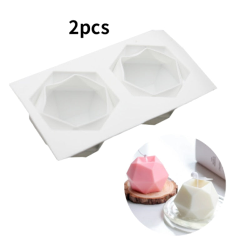 3D Handmade Candle Silicone Mould Aromatherapy Candle Gypsum Modeling Cake Mould Pastry Tools Candle Making Supplies - TIKIJTRONICS 0 SPECIFICATIONSSize: As the picture showsOrigin: Mainland ChinaModel Number: Candle mouldMaterial: Silicone TIKIJTRONICS  (Store description)