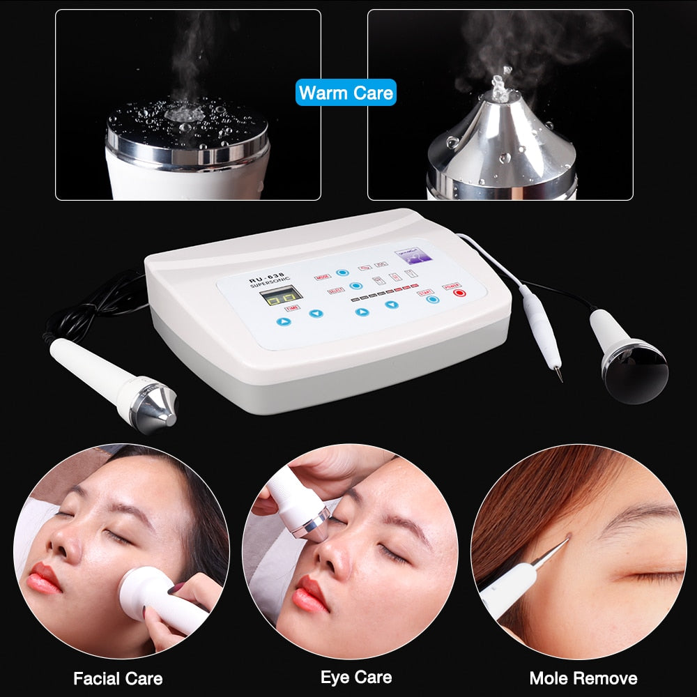 3In 1 RU-638 Ultrasonic Facial Machine Spot Tattoo Removal Anti Aging Ultrasound Facial Body Massage Skin Care Beauty Instrument - TIKIJTRONICS # 0