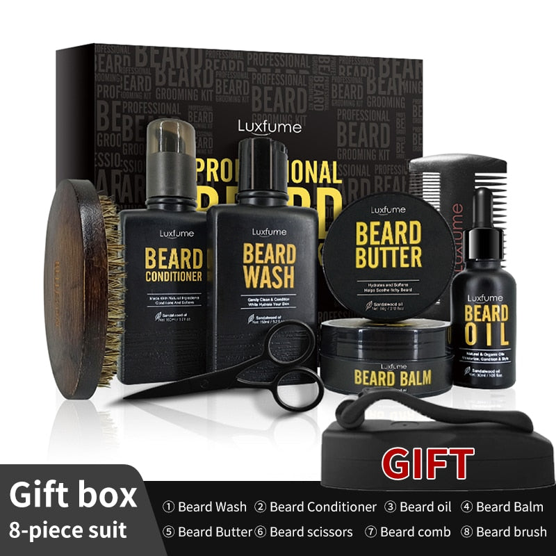 4 Pcs/Set Beard Growth Kit Men's Beard Growth Oil Nourishing Enhancer Beard Oil Beard Care With Comb Beard Roller Beard Oil - Premium 0 from TIKIJTRONICS - Just $16.24! Shop now at TIKIJTRONICS