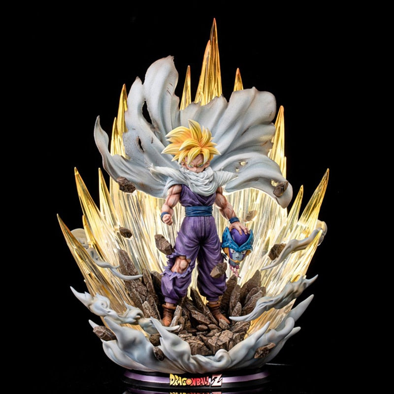 42cm Anime Dragon Ball Figure Super Saiyan Son Gohan PVC Action Figure with Light Effect Collection Desktop Statue Toys Gifts - TIKIJTRONICS # 0