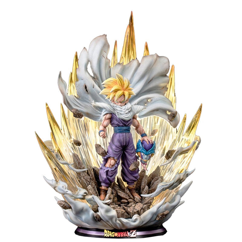 42cm Anime Dragon Ball Figure Super Saiyan Son Gohan PVC Action Figure with Light Effect Collection Desktop Statue Toys Gifts - TIKIJTRONICS # 0