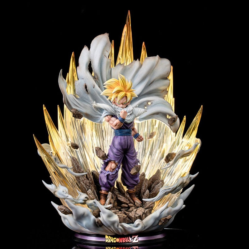 42cm Anime Dragon Ball Figure Super Saiyan Son Gohan PVC Action Figure with Light Effect Collection Desktop Statue Toys Gifts - TIKIJTRONICS # 0