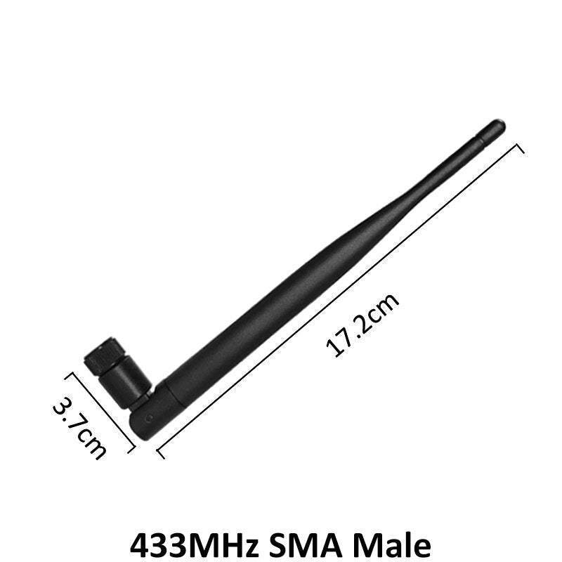 433MHz Antenna LORA LORAWAN 5dbi SMA Male Connector 433 IOT antena waterproof directional antenne 21cm RP-SMA/u.FL Pigtail Cable TIKIJTRONICS