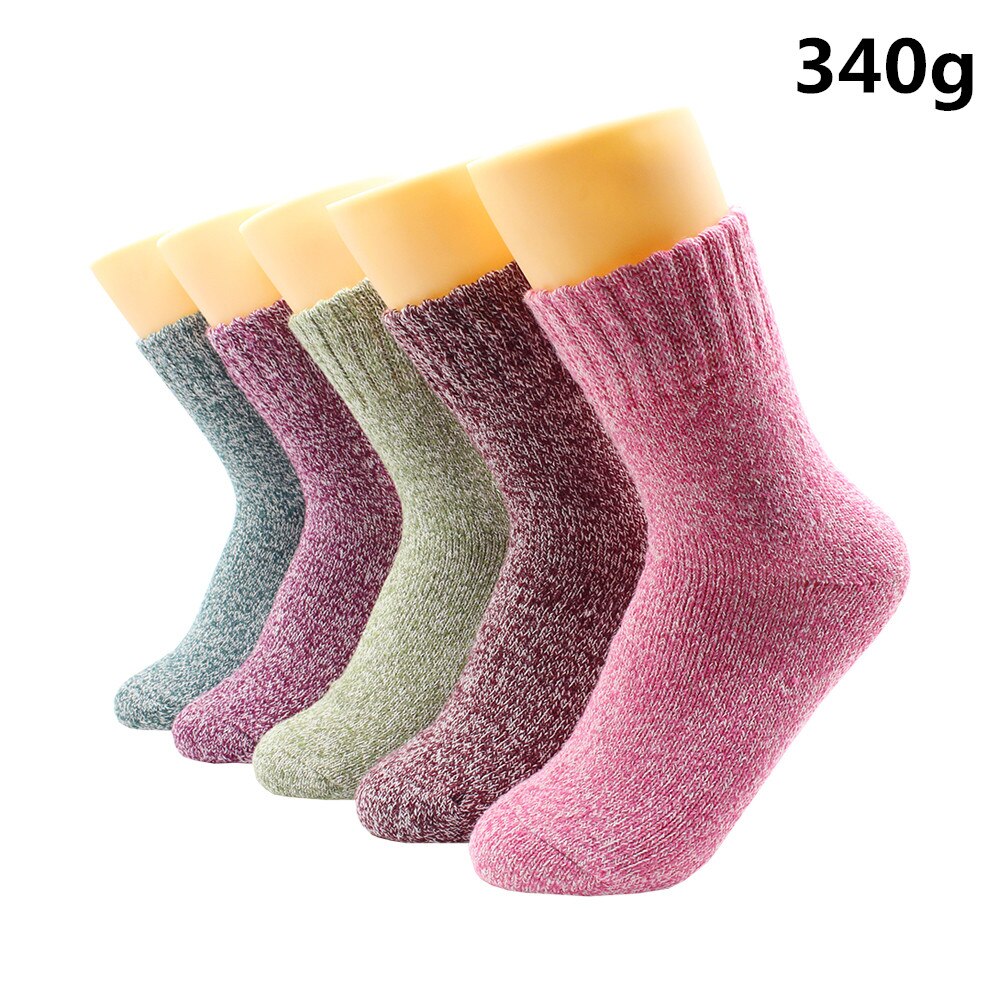 5 Pairs Winter Warmer Women Thicken Thermal Wool Cashmere Snow Socks Fashion Casual Euramerican National Wool Socks for Women - Premium 0 from TIKIJTRONICS - Just $10.01! Shop now at TIKIJTRONICS