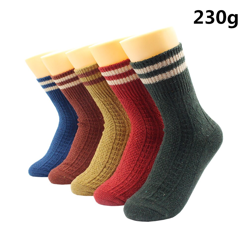 5 Pairs Winter Warmer Women Thicken Thermal Wool Cashmere Snow Socks Fashion Casual Euramerican National Wool Socks for Women - Premium 0 from TIKIJTRONICS - Just $10.01! Shop now at TIKIJTRONICS